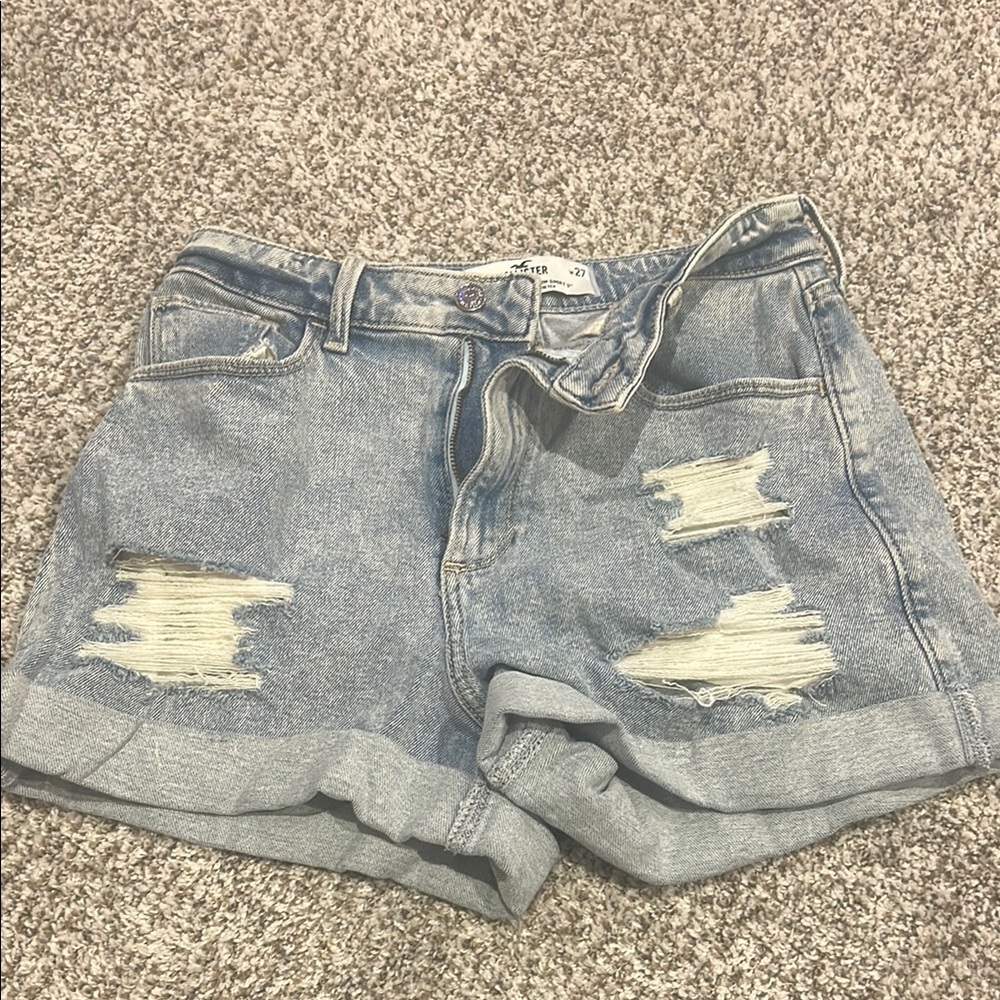 Distressed Denim Women's Shorts